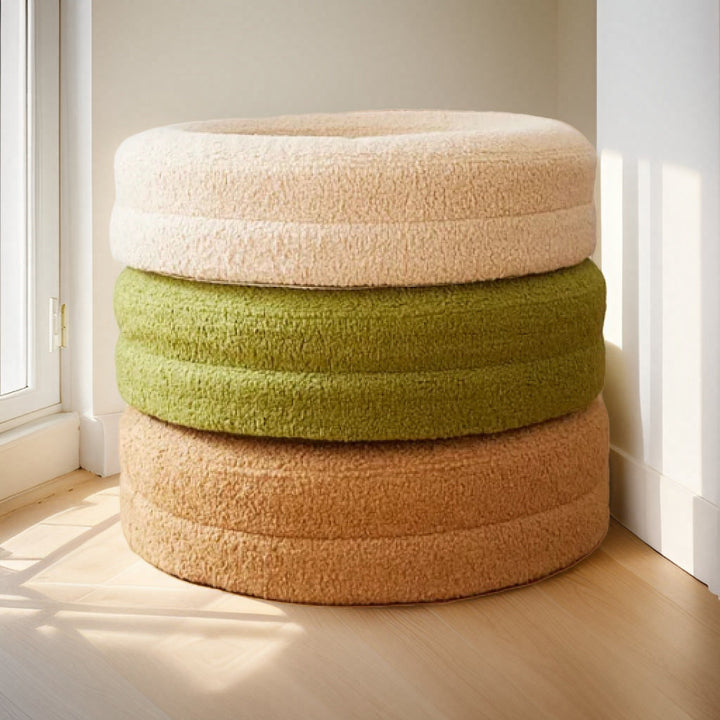 The Comfort Your Cat Deserves: Solid Color Round Pet Bed
