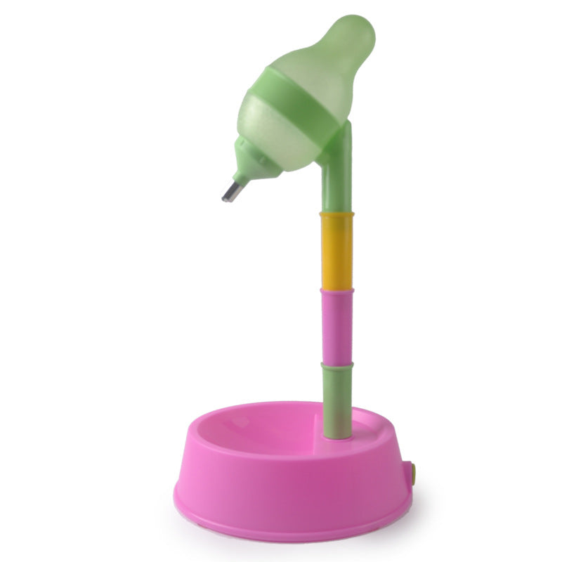 Adjustable Height Automatic Pet Water Dispenser With Feeding Bowl Stand